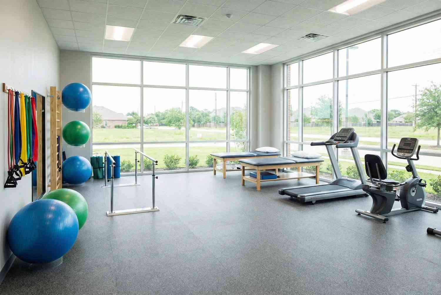 Physical therapy gym with rehabilitation equipment Harris County