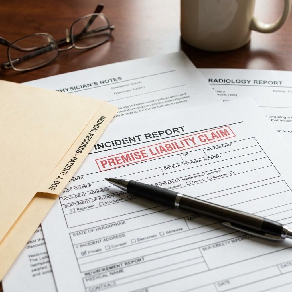 Incident report and medical, records for legal claim